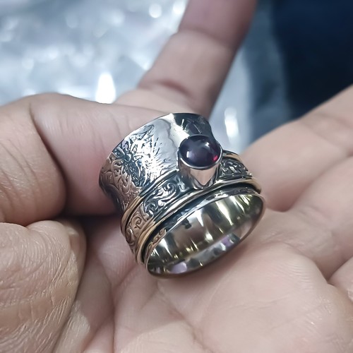 Bague toupie argent - bague,