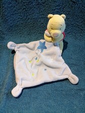 doudou mouchoir Winnie gris bleu étoiles Disney  TTBE