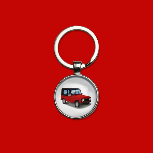 Porte clés rodéo - porte-clés, rouge