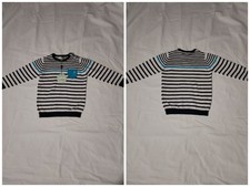 PULL LEGER BLANC/ MULTICOLORE