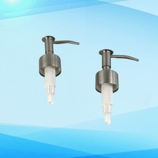  2 Pcs Bouchon Gourde Buse En Acier Inoxydable Pour Bouteille Lotion