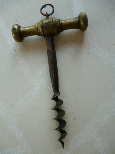 Ancien tire bouchon - ancien, bronze