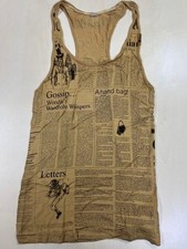 Débardeur imprimé journal