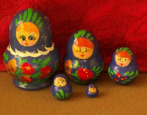 Handpainted russian nesting - handpainted,