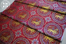 Silk brocade medieval - brocade,