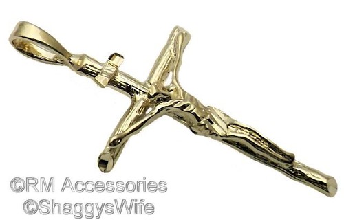 Crucifix cross pendant - crucifix,