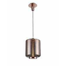 Suspension En Verre Design Moderne Cuivre 1 Lumière MN-48