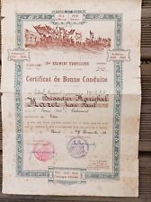 1923 CERTIFICAT DE BONNE