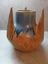 Vase En Gres Flammé Signé G METENIER