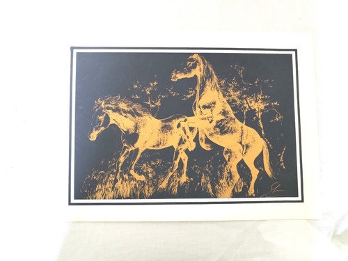Gravure chevaux - gravure,
