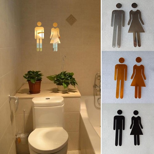 Toilette signe stickers - toilette,