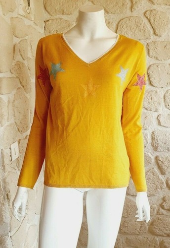 Pull moutarde neuf taille - , m
