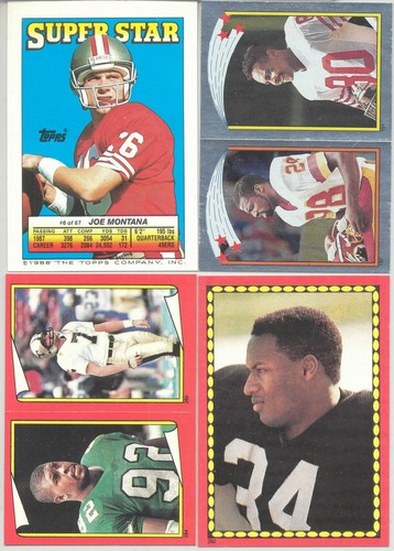 1988 topps football - sticker, &