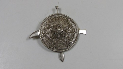 Maghreb broche ancienne - maghreb, argent