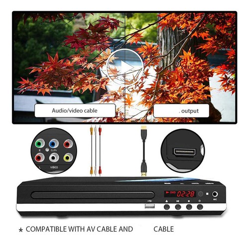 Lecteur dvd 1080p - (noir1)lecteur,