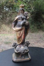 Santibelli Terre Cuite Santon Vierge Marie Jesus 19 ème