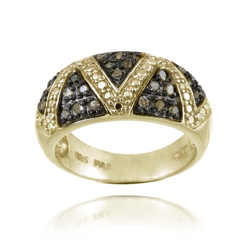 3ct champagne diamant sur - 1/3ct,