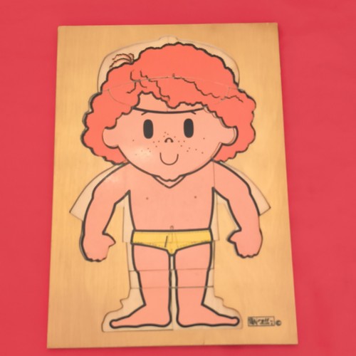 Puzzle éducatif bois vintage