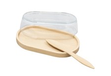 Beurrier bois + verre +