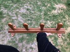 Porte-manteau bois mural, porte-manteau mural vintage, hall d'entrée, vestiaire