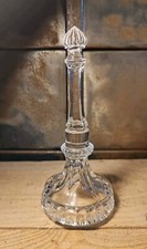 Porte Perruque Postiche Chapeau Verre Pressé Moulé H 17,5 Cm