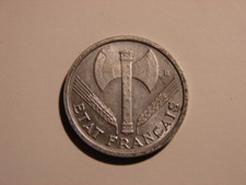 FRANCE. 1 FRANC ETAT FRANCAIS  1942. SUPERBE VOIR UNC.