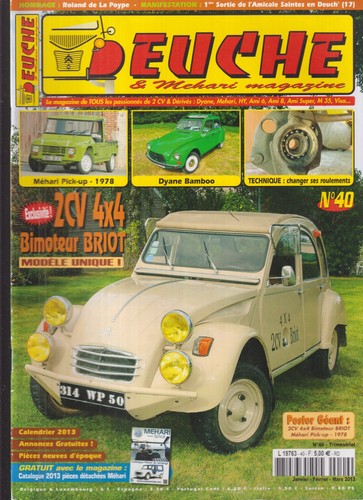 Deuche mehari magazine n 40 - deuche, n°40