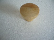 Lot 4 bouton bois pin brut Ø