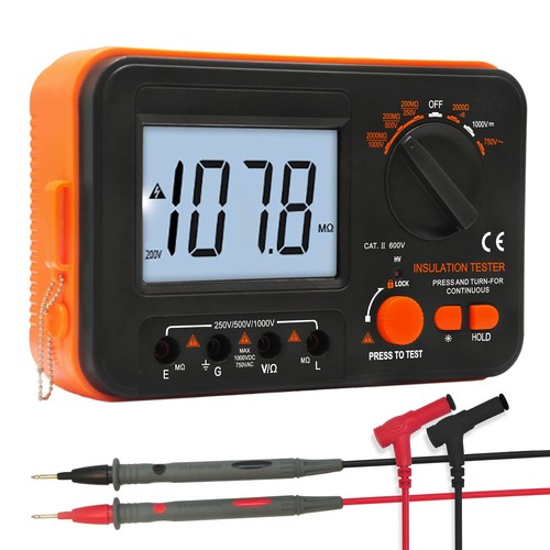 Megohmmeter 1000v 4 56 - 6.3", 4.56"