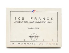 Monnaie de Paris 100 Francs fleur de coin 1987 argent BU
