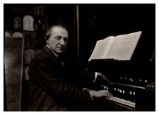 Un joueur d'orgue Vintage silver print Tirage argentique  11x16  Circ