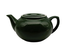 ? Théière vintage bistrot verte en porcelaine – 2 à 3 tasses – style rétro déco