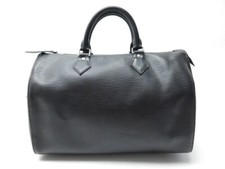 SAC A MAIN LOUIS VUITTON SPEEDY 35 EN CUIR EPI NOIR M42992 HAND BAG PURSE 1700€