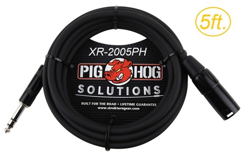 5ft trs male xlr 3 - xlr, 3-pin