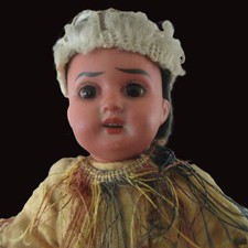 Armand Marseille moule 1894 ,  indien , 25 cm , vêtements d'origine