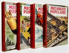 MÉCANIQUE POPULAIRE- 4 ALBUMS RIGIDES -15 REVUES RELIÉES MASSICOTÉES- 2216 PAGES