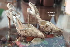 Chaussures Femme Or 6005GA Escarpins Avec Talon Et Pointe Mariage P/E 2025