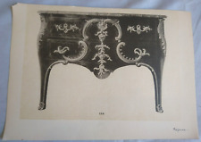 ANCIENNE BELLE GRAVURE 19 siècles MEUBLE D ART COMMODE époque  REGENCE
