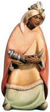 Santon Leonardo Collection Saints Rois Mages Caspar H 16 CM Figurine en Bois