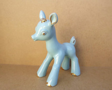 Faon biche ancien sujet en faience Saint Clément