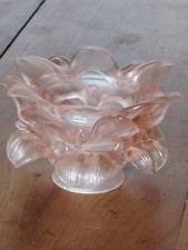 1 TULIPE EN PATE DE VERRE ROSE