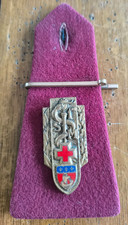 Insigne 1° Section d'Infirmiers Militaire + Epaulette / Drago paris H558  /EE92