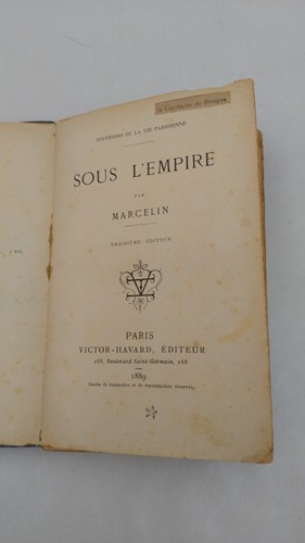 Souvenirs vie parisienne - de, la