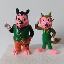 figurines Pif gadget Placid et Muzo  Vaillant Brabo 1978  5.5 cm de haut.