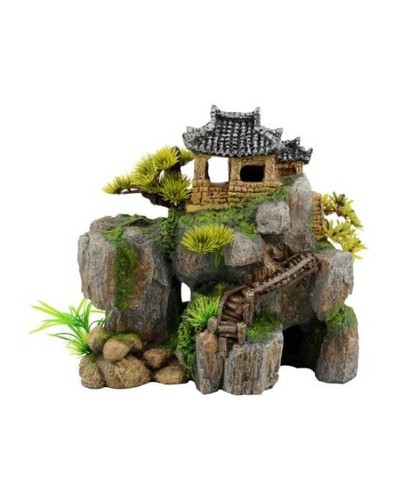 Déco aquarium temple - déco,