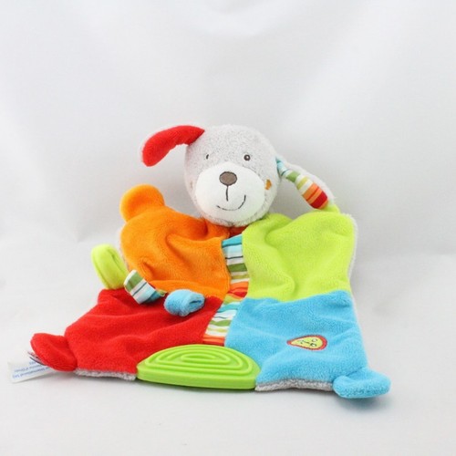 Doudou plat chien gris - , vert
