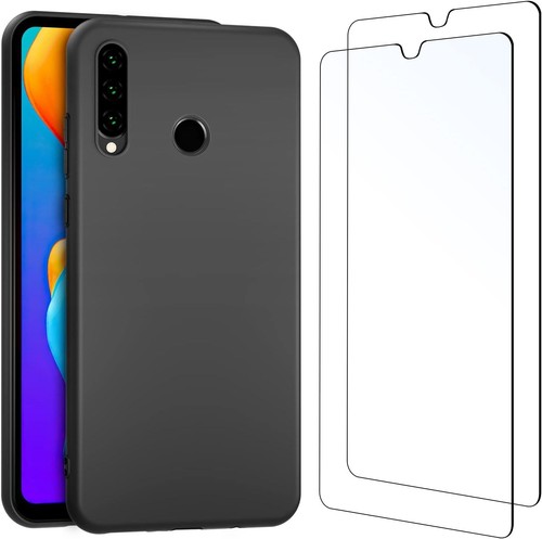Coque noir verre trempé - +, 2