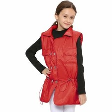 Veste Sans Manches Fille Rouge