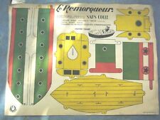 LE REMORQUEUR A DECOUPER ET MONTER SANS COLLE / INSTRUCTA / NISSE IMPRIMEUR