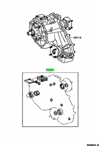Toyota genuine 04362 60070 - genuine, 04362-60070